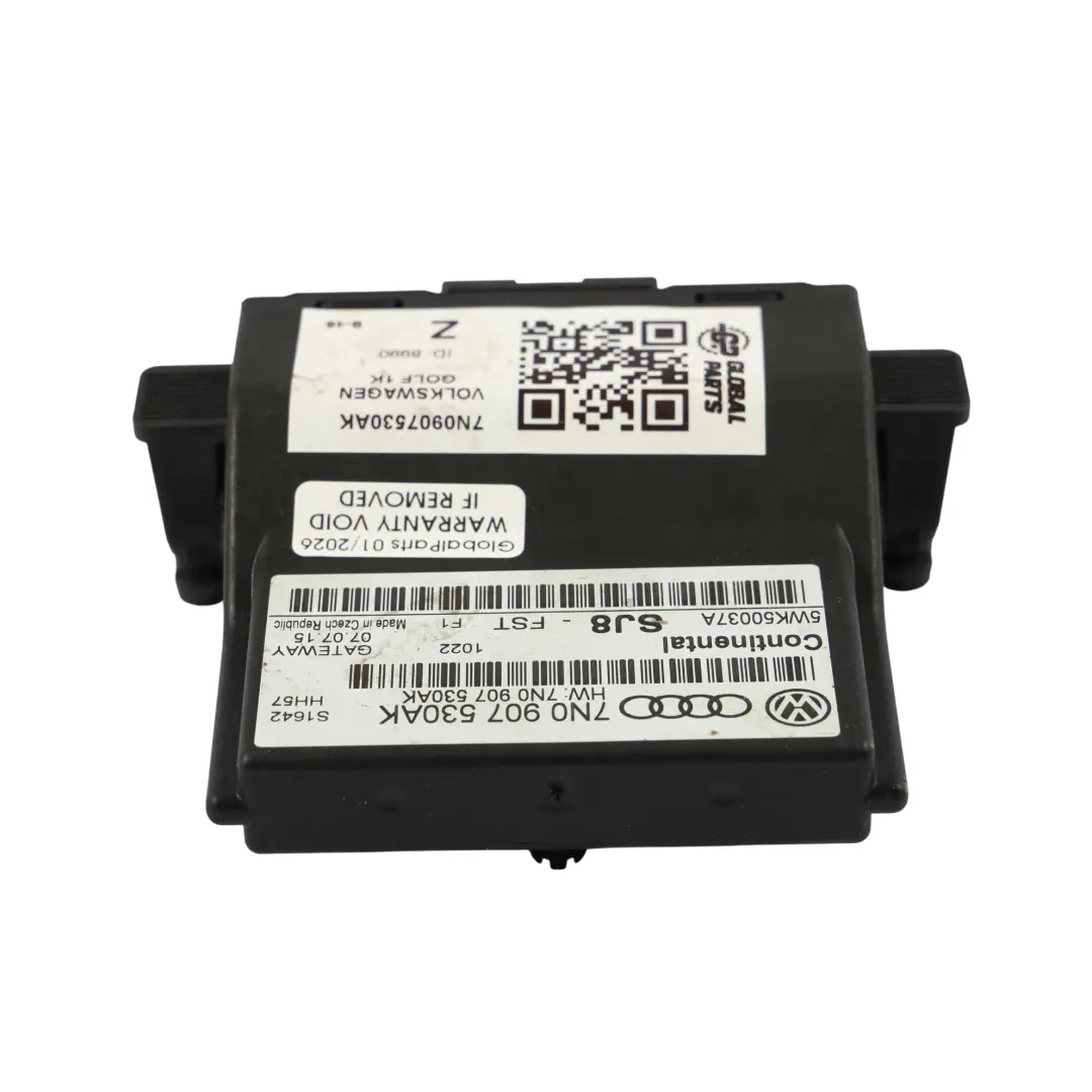 Volkswagen Golf Mk5 Caddy Mk3 Module De Commande Gateway - SKU 7N0907530AK - Numéro de pièce 7N0907530AK