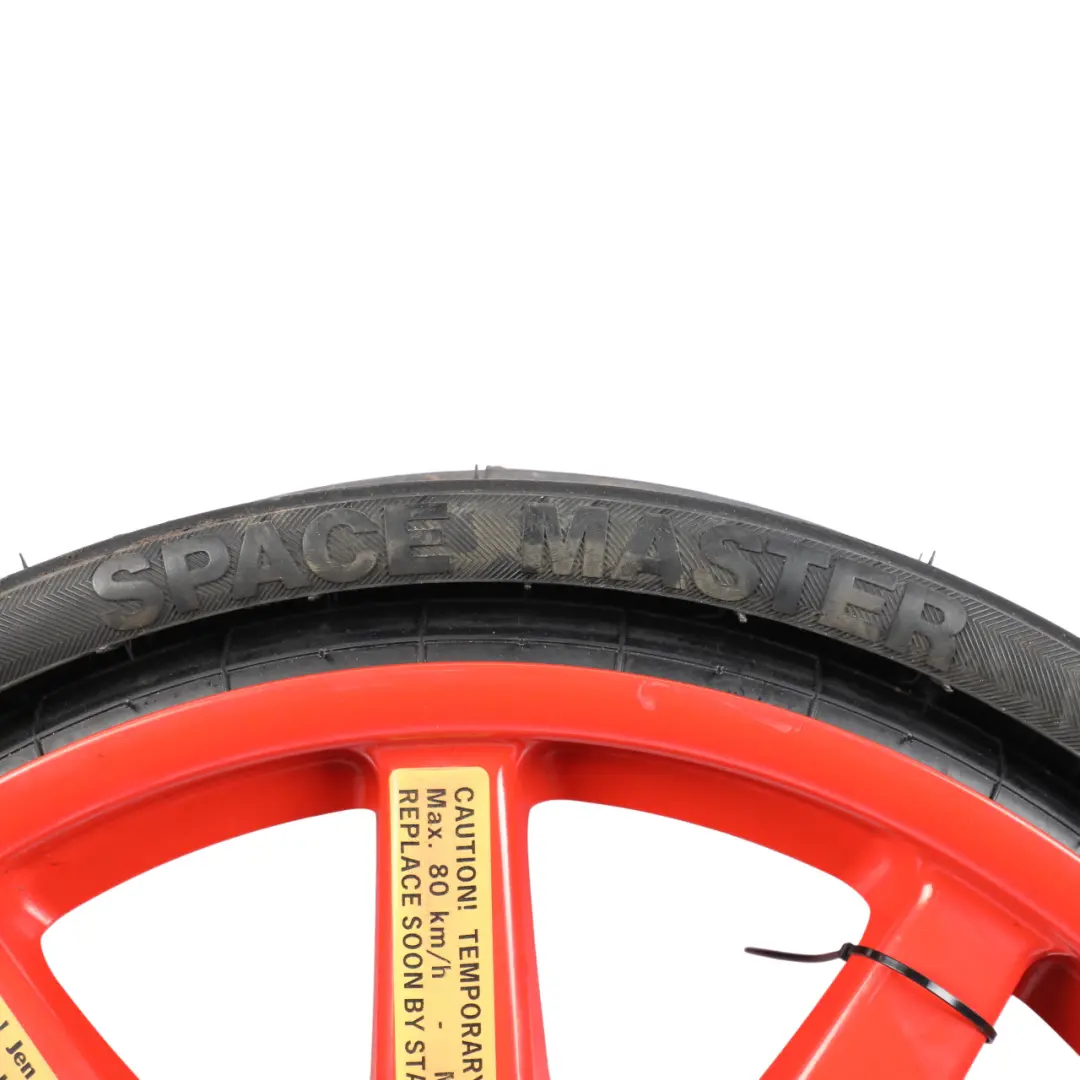 Spare Space Saver Wheel 195/75 R.18" 6,5BJ ET:28 to Porsche Cayenne 92A with Part number 7P0601027A Porsche Cayenne 92A Spare Space Saver Wheel 195/75 R.18" 6,5BJ ET:28 - SKU 7P0601027A - Part number 7P0601027A