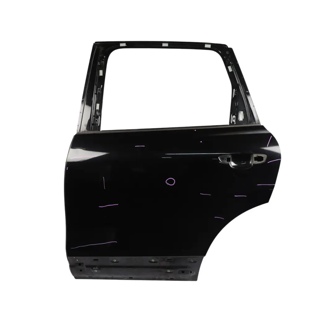 VW Volkswagen Touareg 7P Rear Left Door N/S Deep Black - C9X - SKU 7P0833055-DBL - Part number 7P0833055