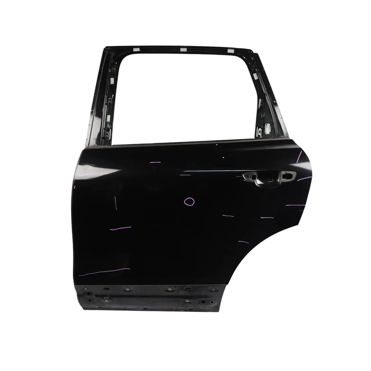 VW Volkswagen Touareg 7P Rear Left Door N/S Deep Black - C9X