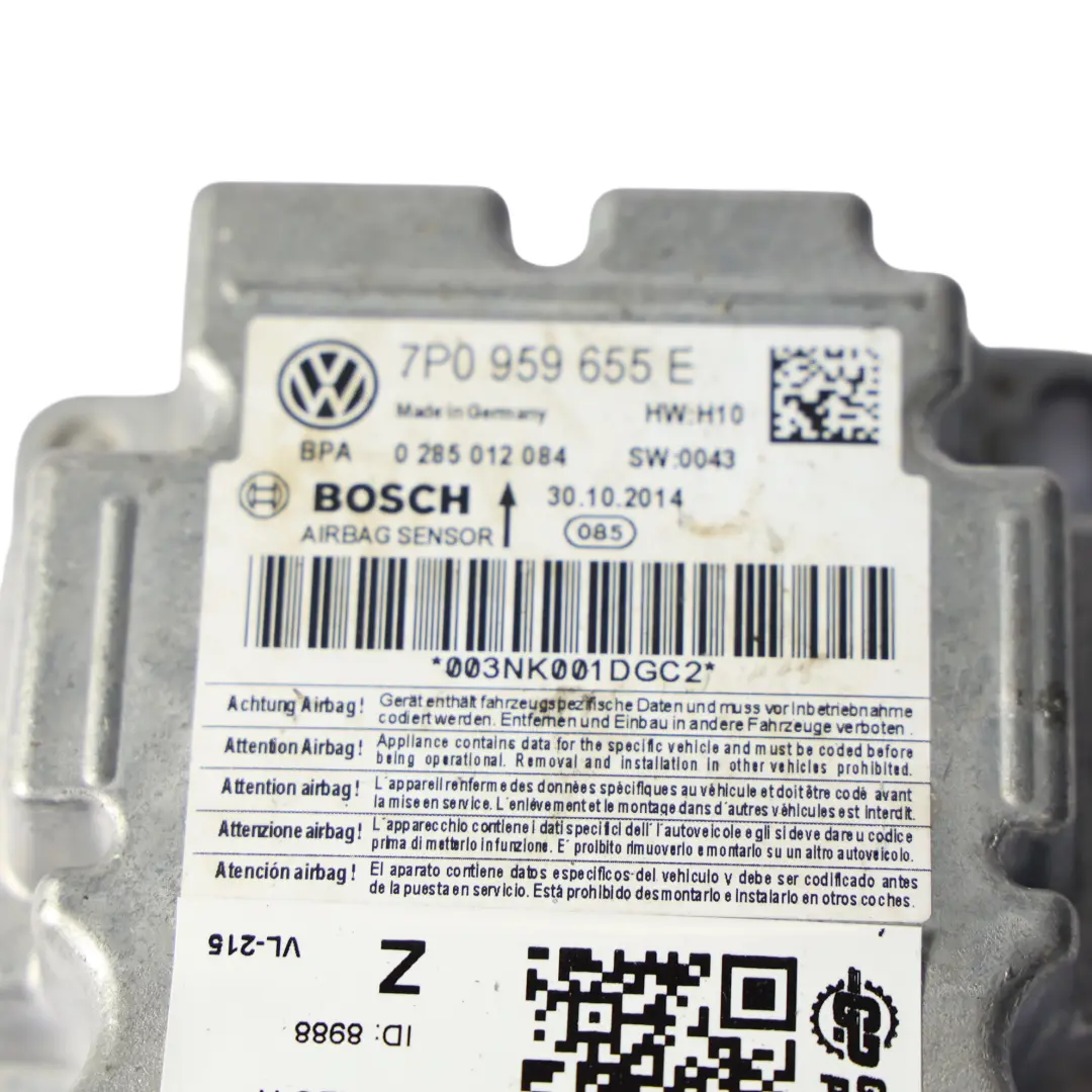 Volkswagen Touareg 7P Air Module ECU Control Module Unit - SKU 7P0959655E - Part number 7P0959655E