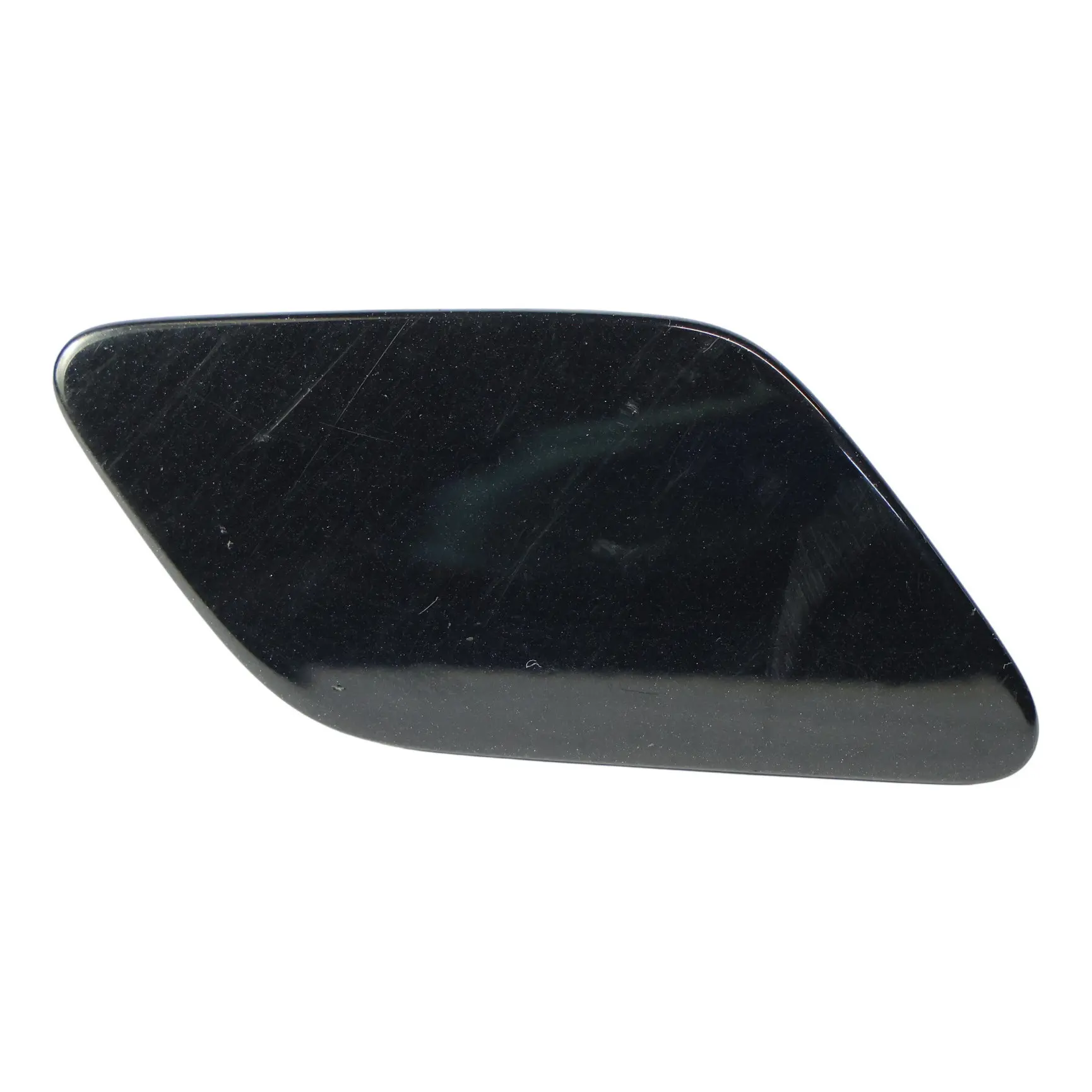 Porsche Cayenne 92A Headlight Washer Nozzle Cover Right O/S Jet Black - C9X