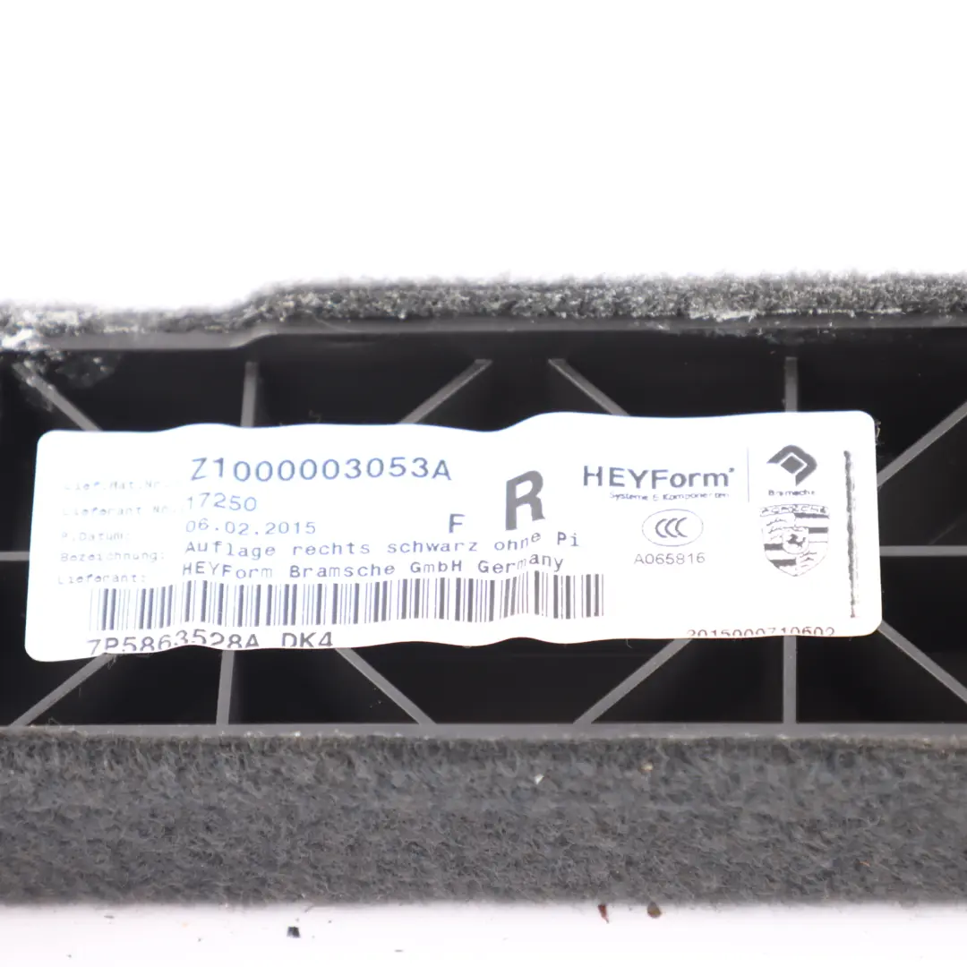 Porsche Cayenne 92A WP1 Boot Floor Trim Driver Side Right O/S - SKU 7P5863528 - Part number 7P5863528