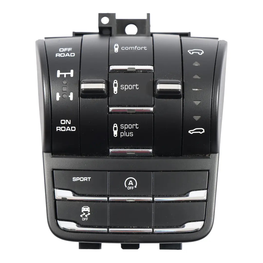 Panel Sterowania Zawieszeniem Przełącznik 7P5927521AG do Porsche Cayenne 92A o numerze 7P5927127GJ Porsche Cayenne 92A Panel Sterowania Zawieszeniem Przełącznik 7P5927521AG - SKU 7P5927127GJ - Numer Części 7P5927127GJ