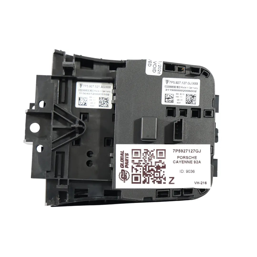Porsche Cayenne 92A Aufhängung Schalter Mitte Konsole Taste Panel 7P5927521AG - SKU 7P5927127GJ - Teilenummer 7P5927127GJ