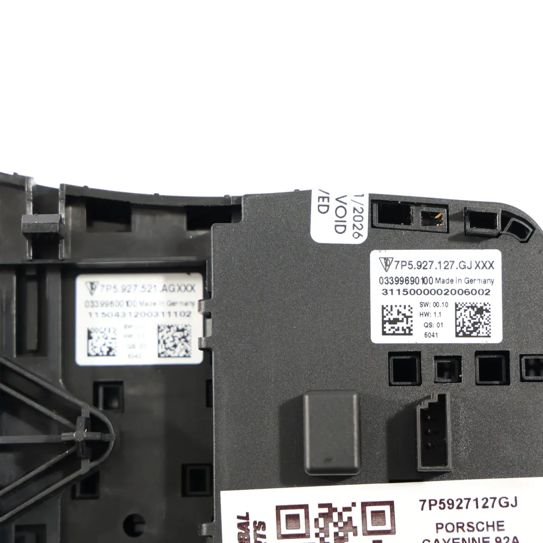 Porsche Cayenne 92A Aufhängung Schalter Mitte Konsole Taste Panel 7P5927521AG - SKU 7P5927127GJ - Teilenummer 7P5927127GJ