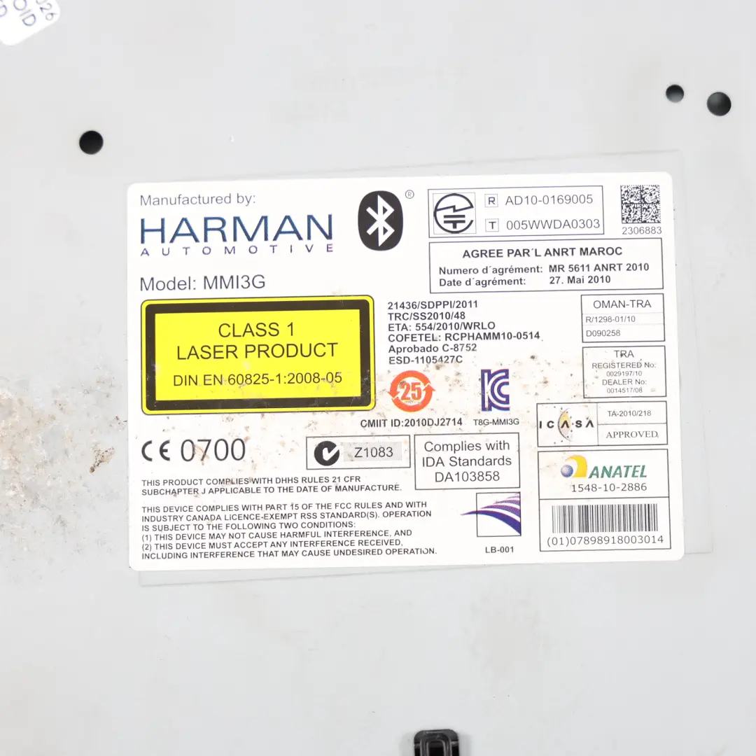 7P Pannello Unità Principale Stereo Radio CD per VW Volkswagen Touareg con numero di parte 7P6035670G VW Volkswagen Touareg 7P Pannello Unità Principale Stereo Radio CD - SKU 7P6035670G - Numero di parte 7P6035670G