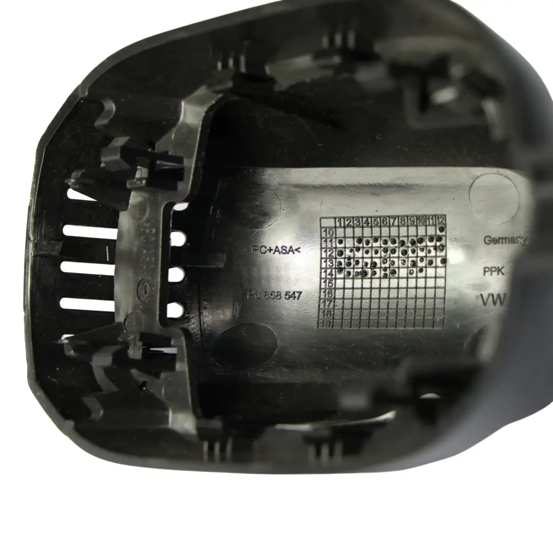 VW Volkswagen Touareg 7P Rückspiegel Innenabdeckung Schwarz - SKU 7P6858547 - Teilenummer 7P6858547