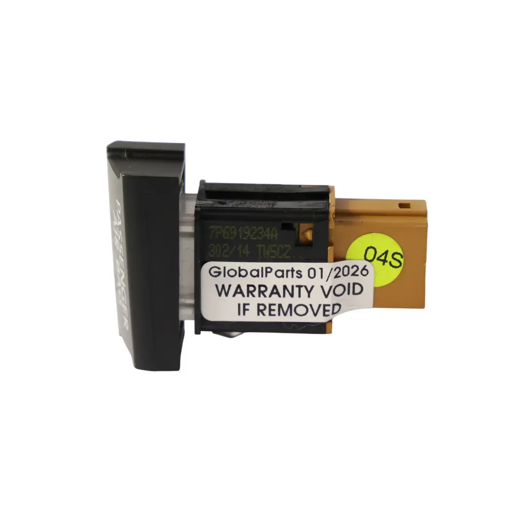 VW Touareg 7P Módulo Aire Pasajero Indicador Luminoso Advertencia - SKU 7P6919234A - Número de pieza 7P6919234A