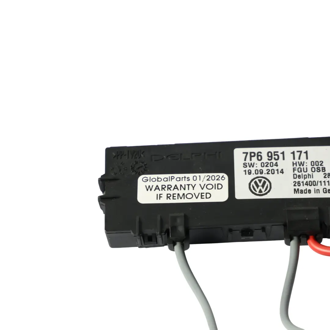 Volkswagen Touareg 7P Luz Interior Ultrasonido Sensor Unidad Control - SKU 7P6951171 - Número de pieza 7P6951171