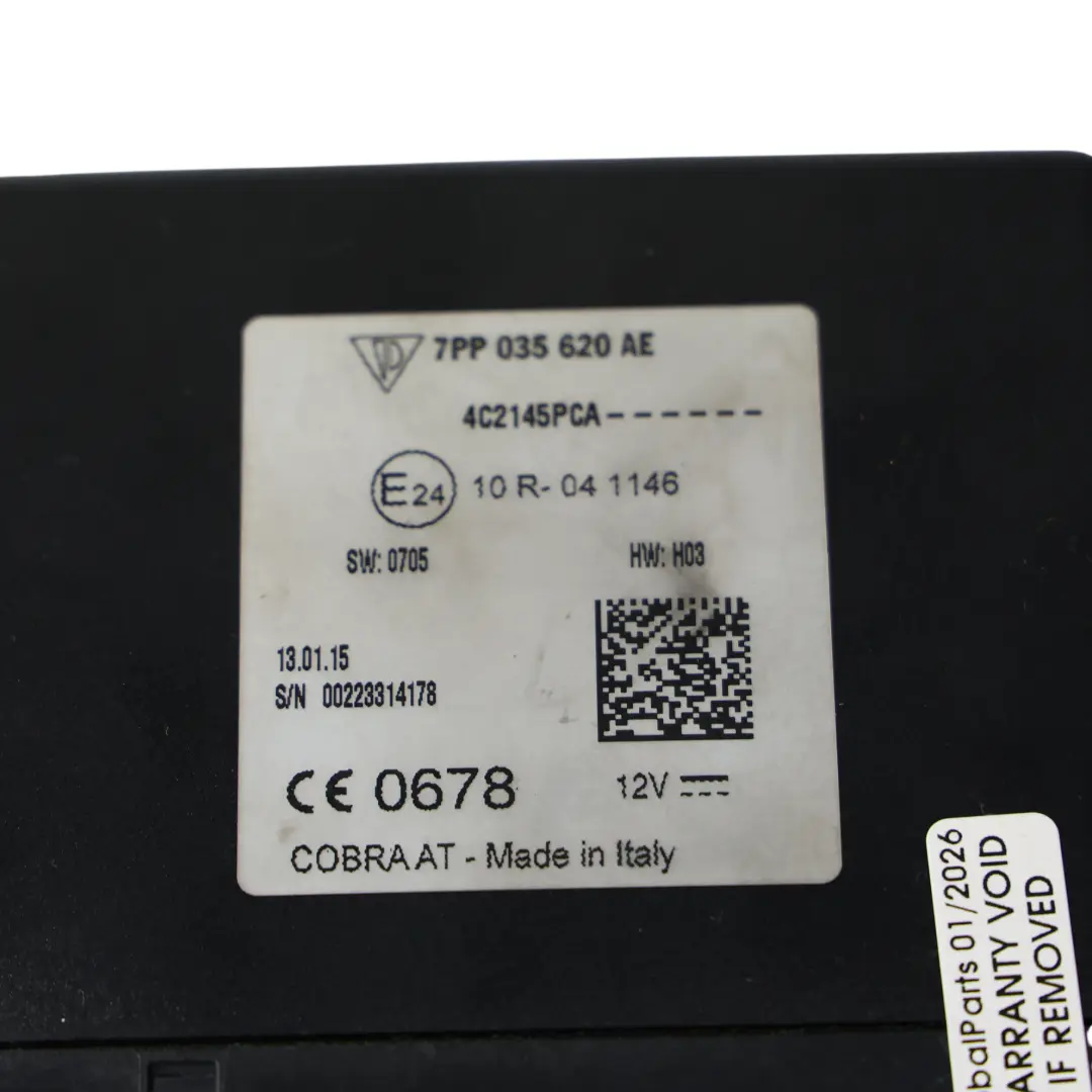 Modulo Di Controllo Della Navigazione per Porsche Cayenne 92A con numero di parte 7PP035620AE Porsche Cayenne 92A Modulo Di Controllo Della Navigazione - SKU 7PP035620AE - Numero di parte 7PP035620AE