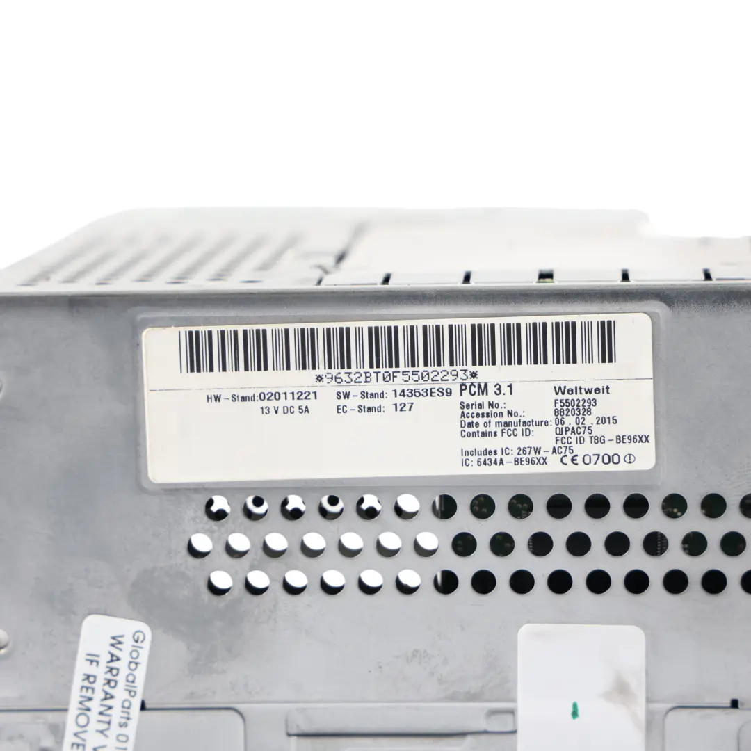 Radio Navigation Head Unit Control Panel Screen to Porsche Cayenne 92A with Part number 7PP919193CL Porsche Cayenne 92A Radio Navigation Head Unit Control Panel Screen - SKU 7PP919193CL - Part number 7PP919193CL