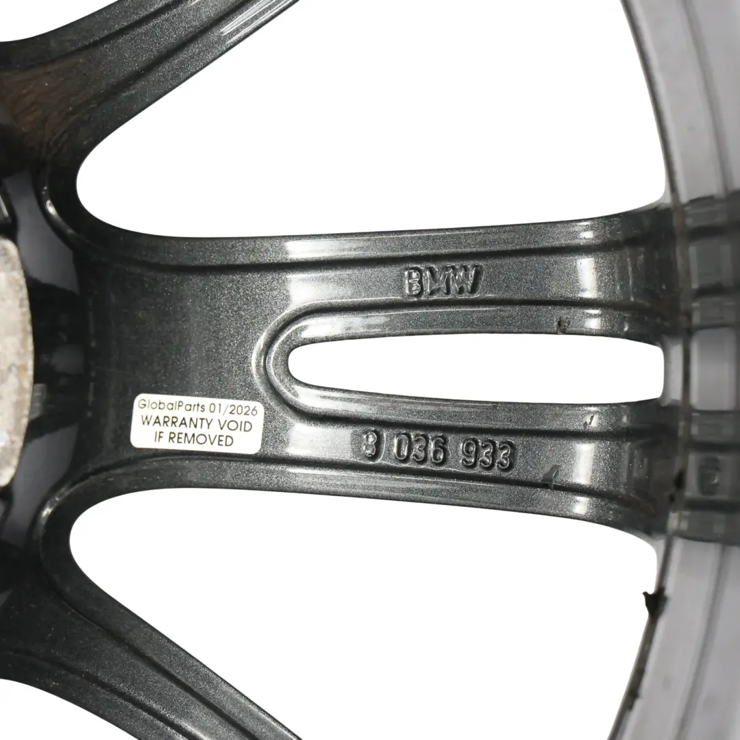 Cerchio lega anteriore grigio 18" 8J ET:34 M Spider Spoke 193 per BMW E90 E91 E92 con numero di parte 8036933 BMW E90 E91 E92 Cerchio lega anteriore grigio 18" 8J ET:34 M Spider Spoke 193 - SKU 8036933-11 - Numero di parte 8036933