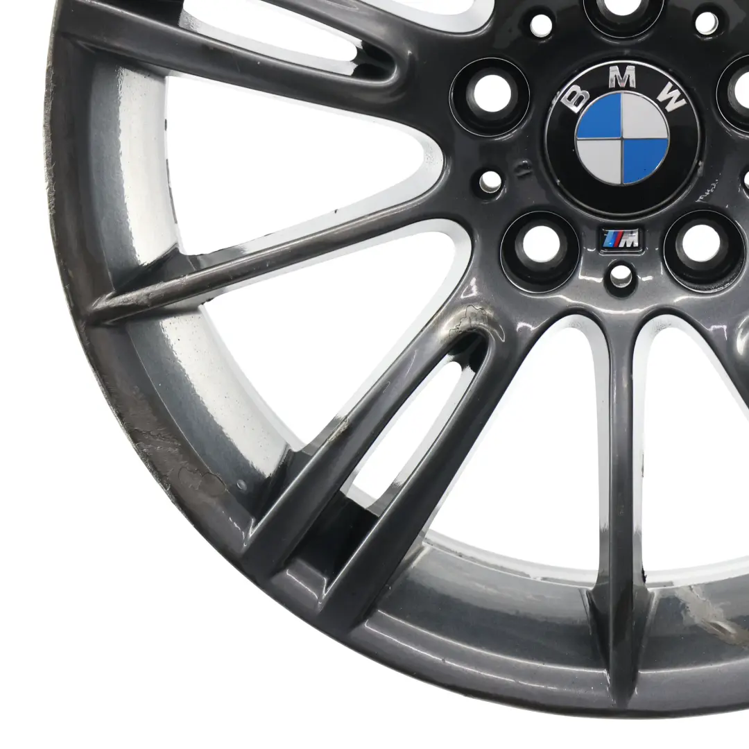 BMW E90 E91 E92 Gris Delantero Llanta aleación 18" 8J ET:34 M Spider Spoke 193 - SKU 8036933-12 - Número de pieza 8036933