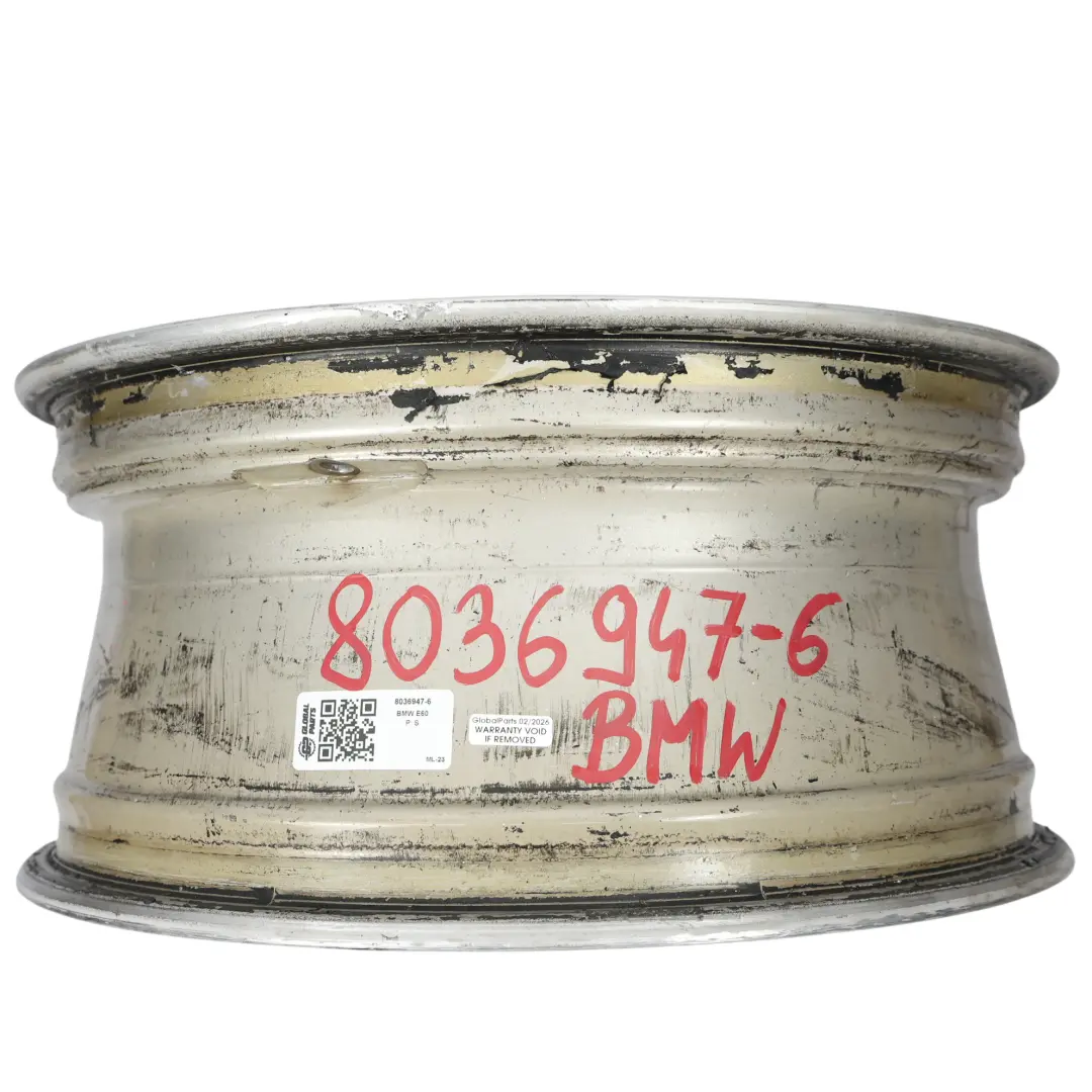 Rim Alloy Silver 18" ET:20 8J M Double Spoke 135 to BMW E60 E61 Wheel with Part number 8036947 BMW E60 E61 Wheel Rim Alloy Silver 18" ET:20 8J M Double Spoke 135 - SKU 8036947-6 - Part number 8036947