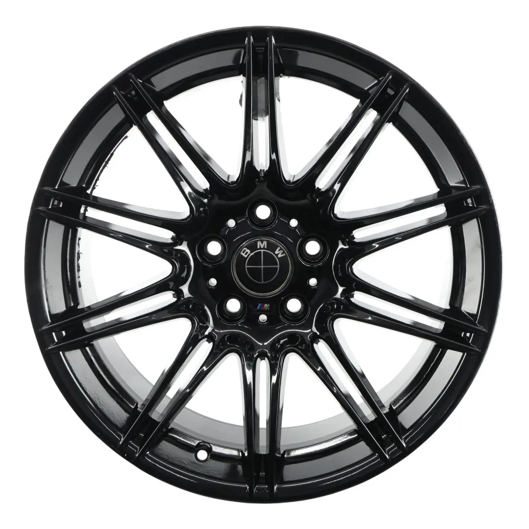 Alloy Rim 19" M Double Spoke 225 9J ET:39 to BMW E90 E91 E92 E93 Black Rear Wheel with Part number 8037142 BMW E90 E91 E92 E93 Black Rear Wheel Alloy Rim 19" M Double Spoke 225 9J ET:39 - SKU 8037142-3 - Part number 8037142