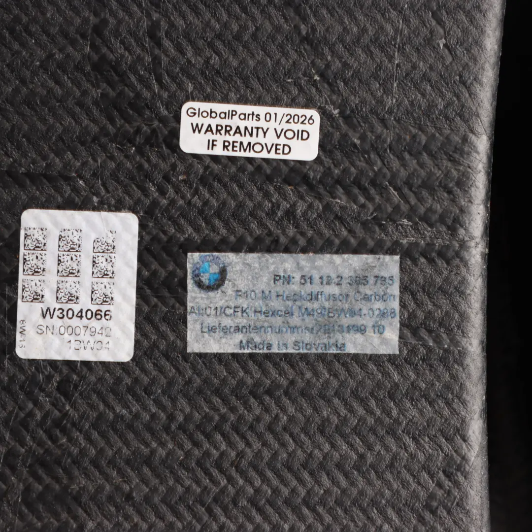 Bumper Diffuser Carbon Retrofit to BMW F10 M5 Competition Rear with Part number 2365796 BMW F10 M5 Competition Rear Bumper Diffuser Carbon Retrofit - SKU 2365796 - Part number 2365796