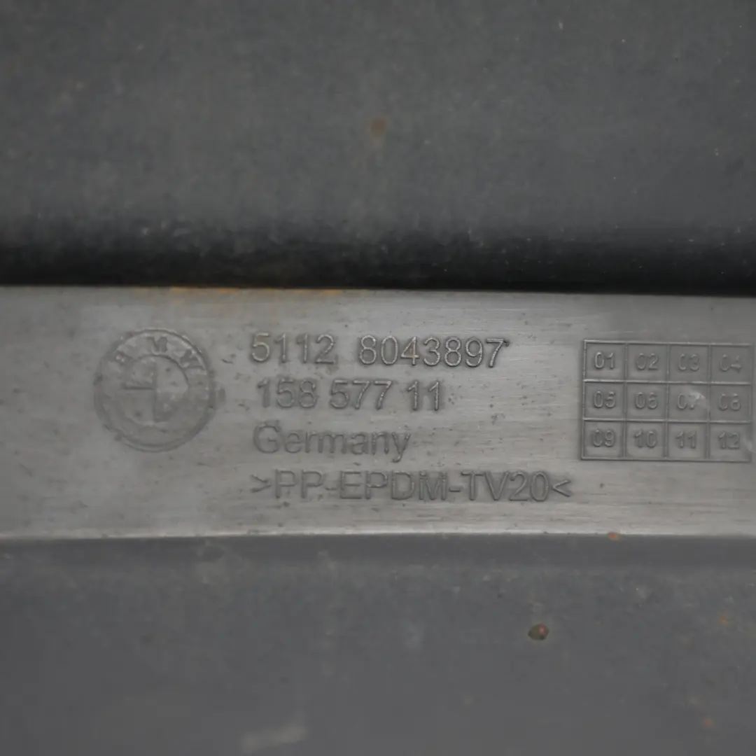 BMW E92 E93 Rear Bumper Diffuser 335d 335i M Sport Bumper Bottom Trim Panel - SKU 8043897-3 - Part number 8043897