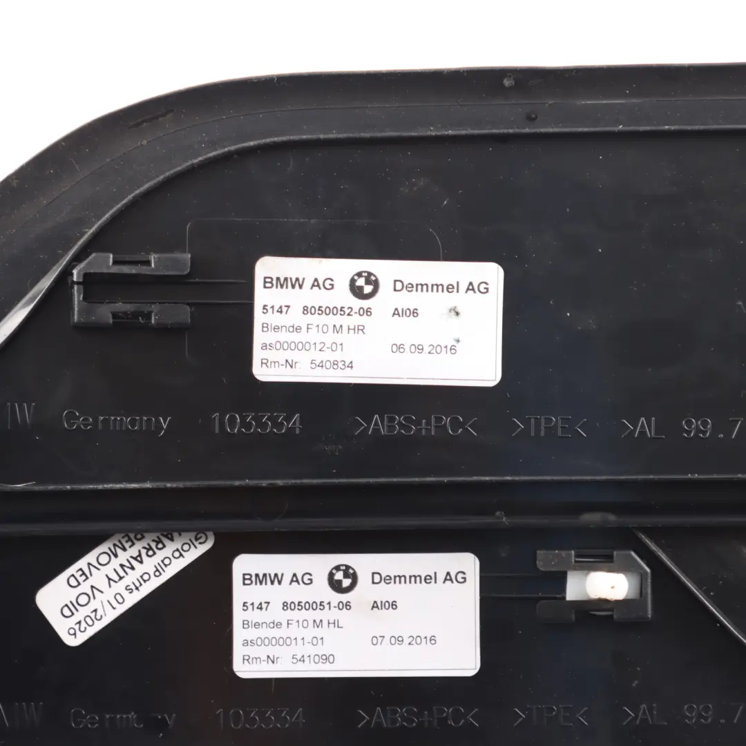 BMW F10 F11 M Sport Entrance Strip Door Panelling Cover Trim Sill Set - SKU 8050054-2 - Part number 8050054