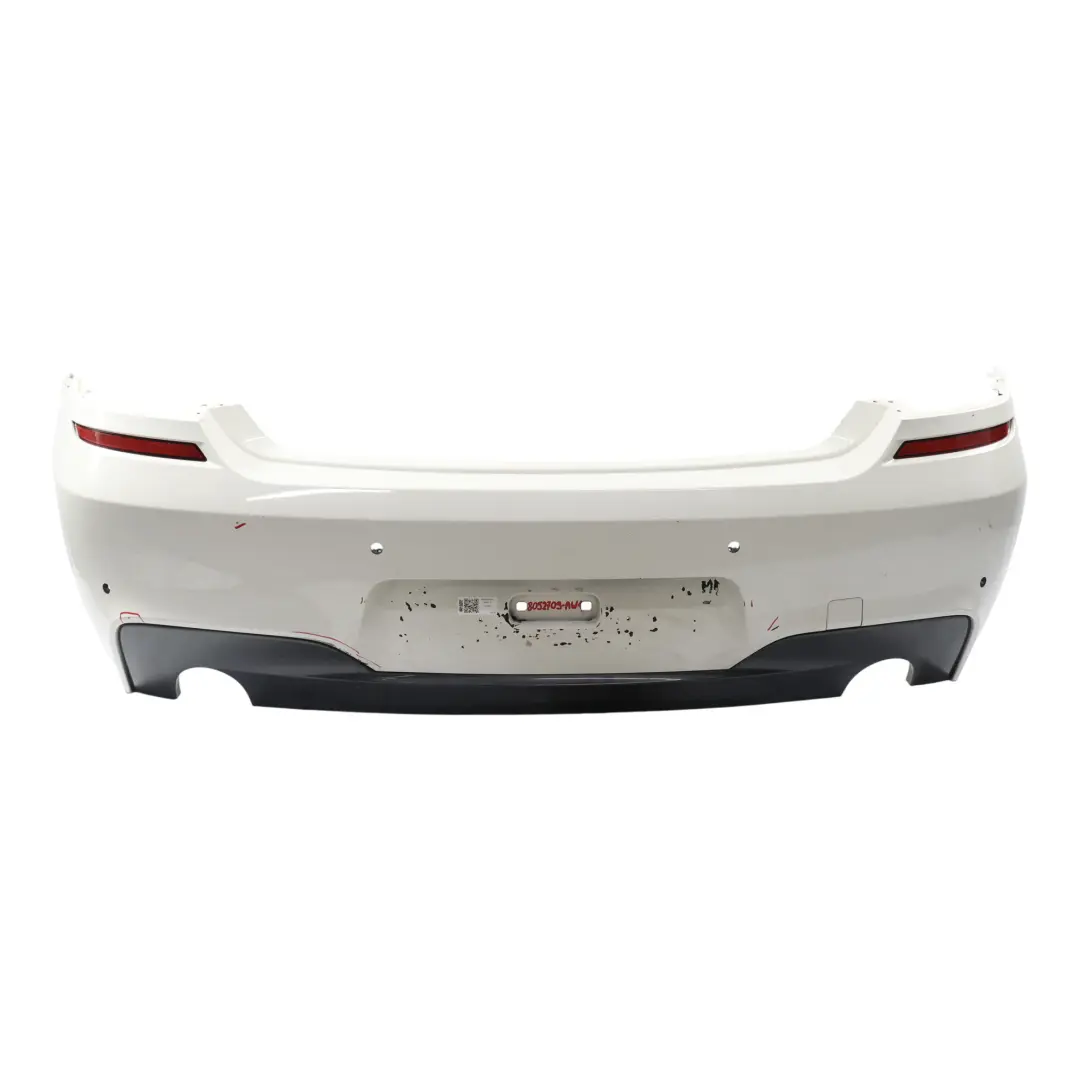 Bumper M Sport Bumper Panel Trim PDC Alpine White - 300 to BMW F12 F13 Rear with Part number 8052709 BMW F12 F13 Rear Bumper M Sport Bumper Panel Trim PDC Alpine White - 300 - SKU 8052709-AW1 - Part number 8052709