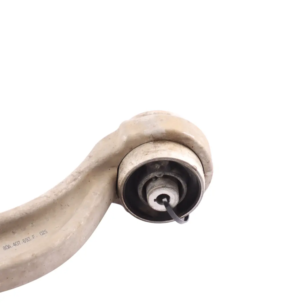 Front Axle Lower Wishbone Control Arm Left N/S to Audi A6 C8 with Part number 80A407693F Audi A6 C8 Front Axle Lower Wishbone Control Arm Left N/S - SKU 80A407693F - Part number 80A407693F