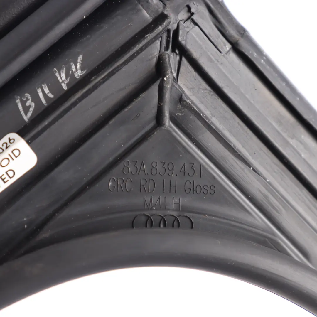 Audi Q3 F3 Rear Door Window Guide Seal Frame Strip Gasket Left N/S - SKU 83A839431 - Part number 83A839431