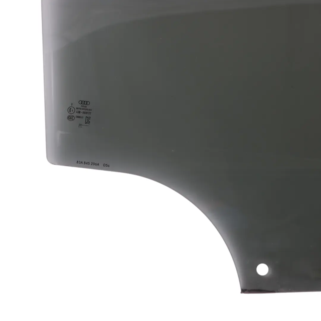 Audi Q3 F3 Vitre Fenêtre Porte Arrière Teintée AS3 Droite - SKU 83A845206A - Numéro de pièce 83A845206A