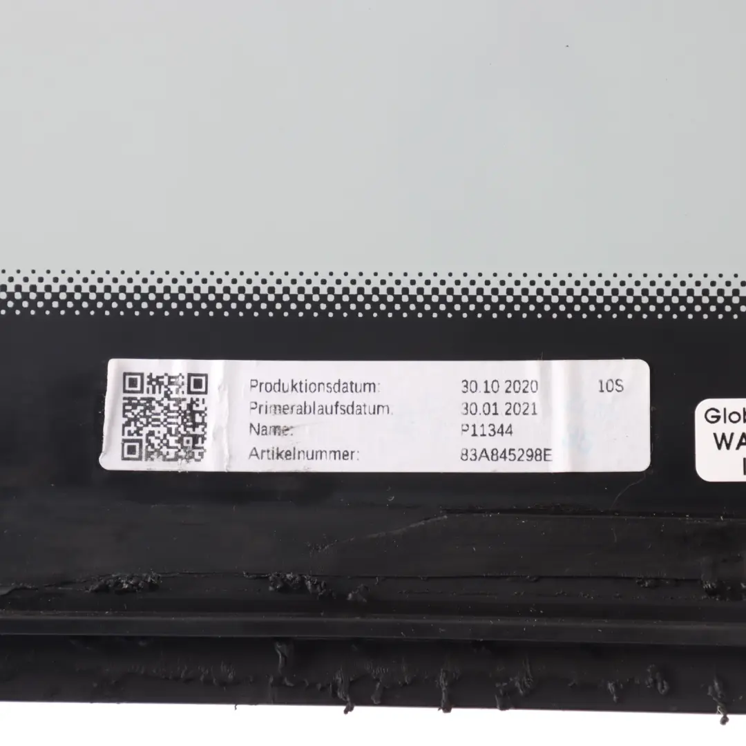 Audi Q3 F3 Rear Quarter Glass Glazing AS3 Tinted Right O/S - SKU 83A845298E - Part number 83A845298E