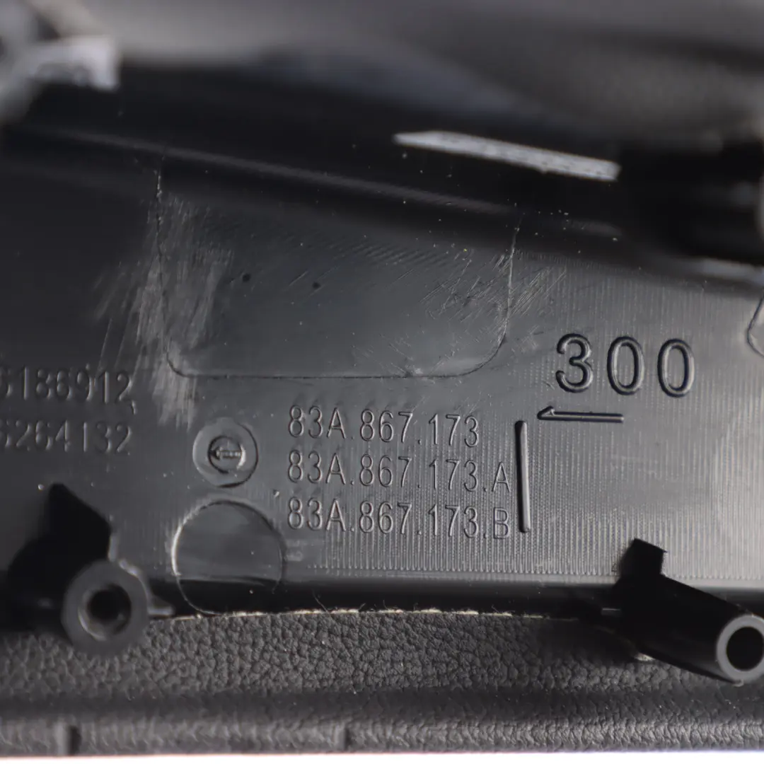 Audi Q3 F3 Front Door Card Armrest Cover Leather Black Left N/S - SKU 83A867173A - Part number 83A867173A