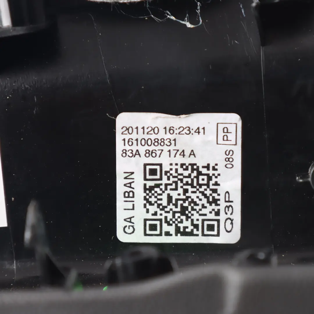 Front Door Card Armrest Cover Leather Black Right O/S to Audi Q3 F3 with Part number 83A867174A Audi Q3 F3 Front Door Card Armrest Cover Leather Black Right O/S - SKU 83A867174A - Part number 83A867174A