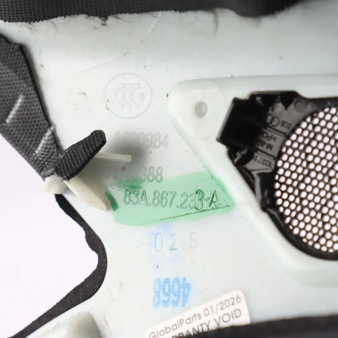 A-Säulen Abdeckung Zierleiste Links Soul Schwarz für Audi Q3 F3 mit Teilenummer 83A867233A Audi Q3 F3 A-Säulen Abdeckung Zierleiste Links Soul Schwarz - SKU 83A867233A - Teilenummer 83A867233A