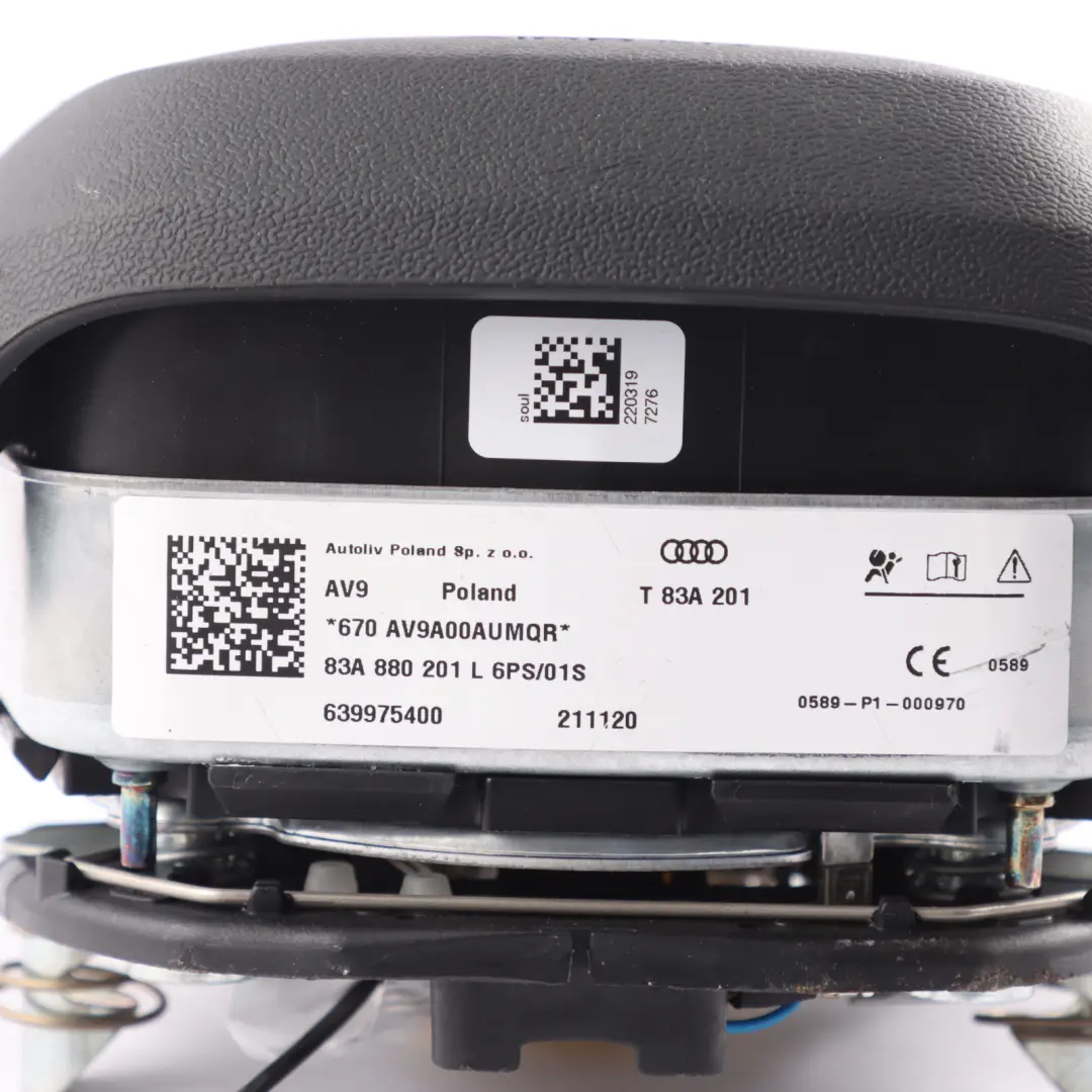 Steering Wheel Air Module Unit to Audi Q3 F3 with Part number 83A880201L Audi Q3 F3 Steering Wheel Air Module Unit - SKU 83A880201L - Part number 83A880201L