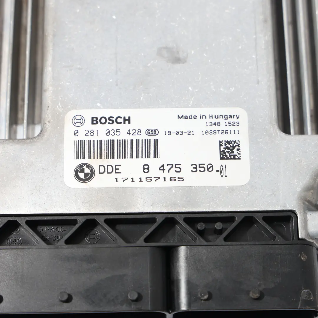 B47 190HP Control Module ECU DDE Kit Automatic to BMW F21 F30 LCI 120d with Part number 8475350 BMW F21 F30 LCI 120d B47 190HP Control Module ECU DDE Kit Automatic - SKU 8475350-5 - Part number 8475350