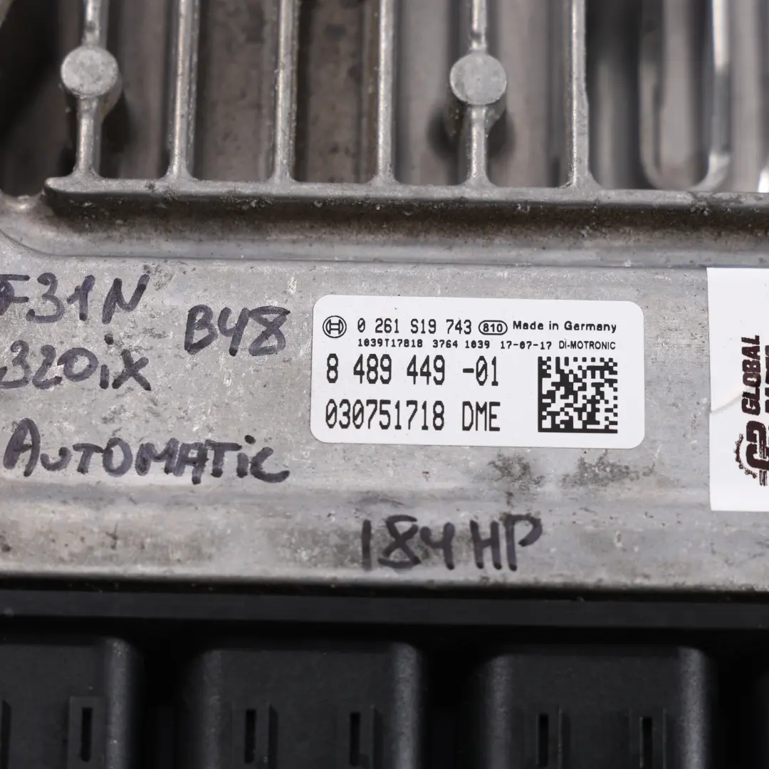 BMW F30 F31 LCI F32 B48 184HP Zestaw Sterownik Silnika DME Automat - SKU 8489449-3 - Numer Części 8489449