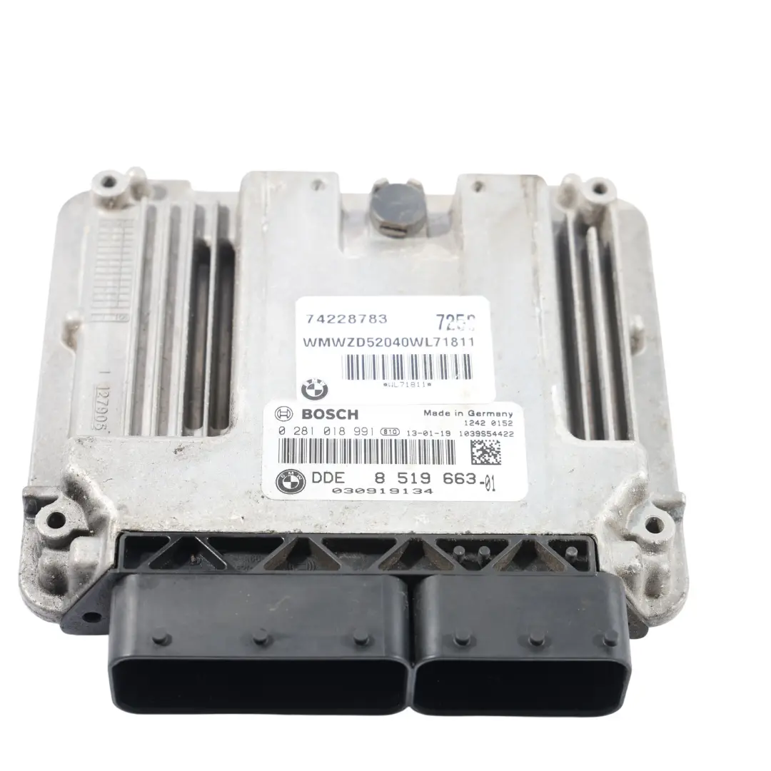 Mini Cooper D ALL4 R60 N47N 112HP 1.6 Engine ECU Kit DDE Manual - SKU 8519663-5 - Part number 8519663