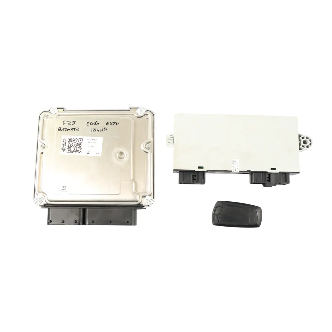 2.0dX 184HP N47N Engine ECU Kit DDE Key CAS4 Automatic to BMW X3 F25 Diesel with Part number 8572418 BMW X3 F25 Diesel 2.0dX 184HP N47N Engine ECU Kit DDE Key CAS4 Automatic - SKU 8572418-2 - Part number 8572418