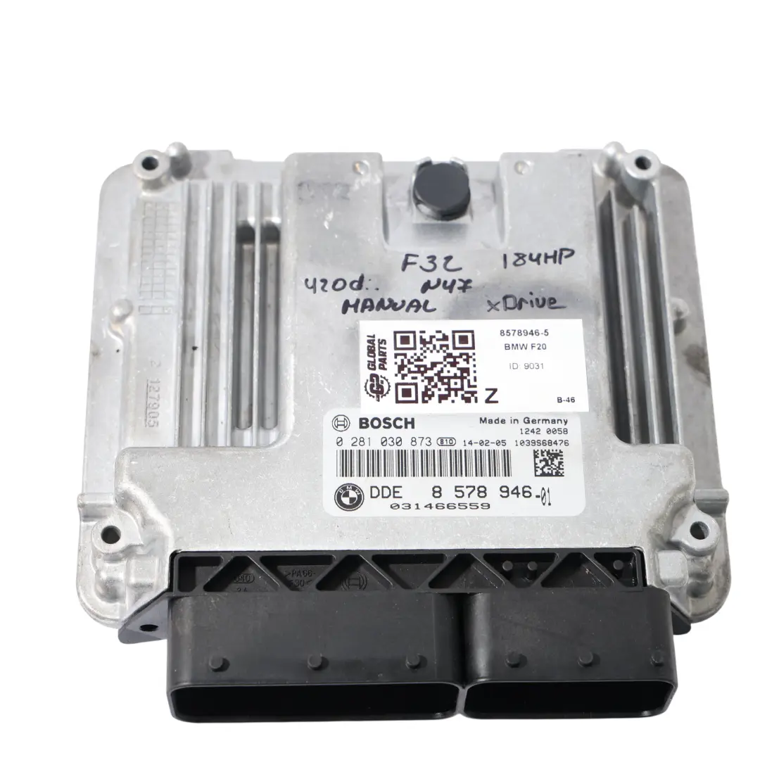 184HP N47N Motor Steuerung ECU Kit DDE Manual für BMW F20 F30 F32 Xdrive mit Teilenummer 8578946 BMW F20 F30 F32 Xdrive 184HP N47N Motor Steuerung ECU Kit DDE Manual - SKU 8578946-5 - Teilenummer 8578946