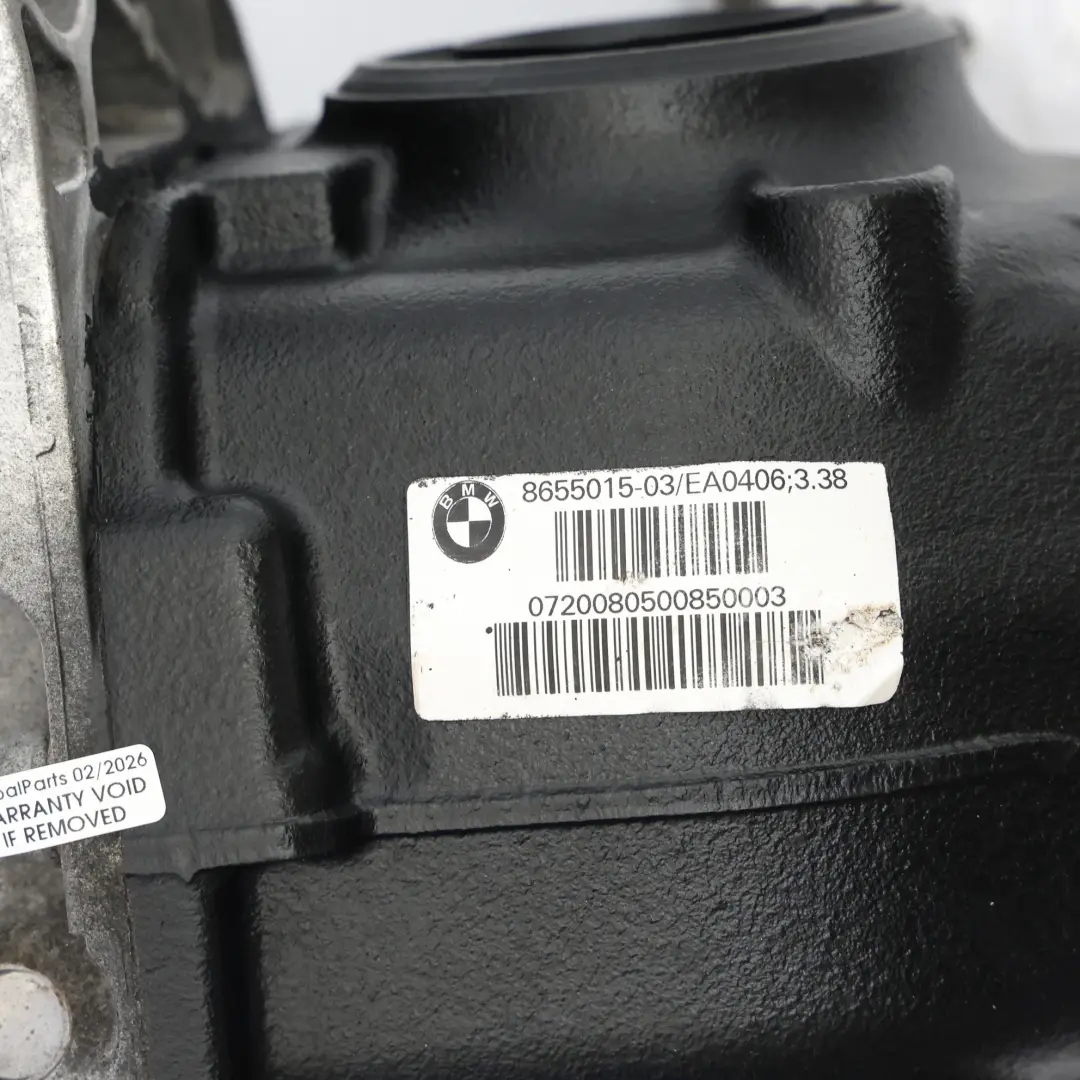 BMW X3 G01 X4 G02 20iX Rear Axle Differential Diff I = 3.38 WARRANTY - SKU 8655015 - Part number 8655015