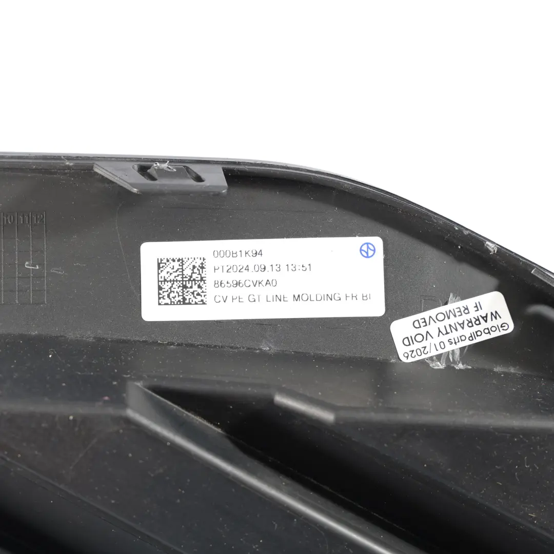 Stoßstangengrill GT Line Vorne Rechts Abdeckung Hochglanz für Kia EV6 mit Teilenummer 86596-CVKA0 Kia EV6 Stoßstangengrill GT Line Vorne Rechts Abdeckung Hochglanz - SKU 86596-CVKA0 - Teilenummer 86596-CVKA0