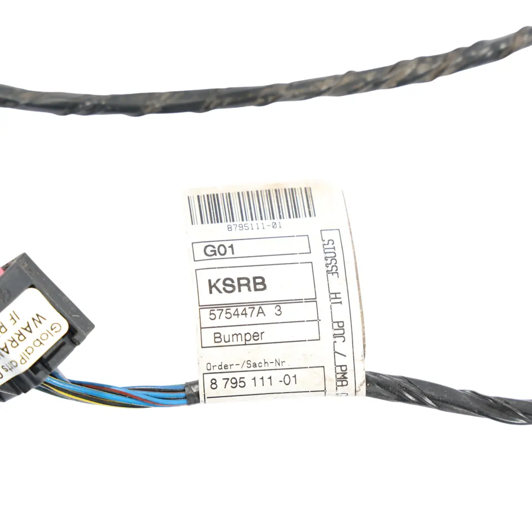 Heckstoßstange PDC Kabelbaum Parksensor für BMW X3 G01 mit Teilenummer 8795111 BMW X3 G01 Heckstoßstange PDC Kabelbaum Parksensor - SKU 8795111 - Teilenummer 8795111