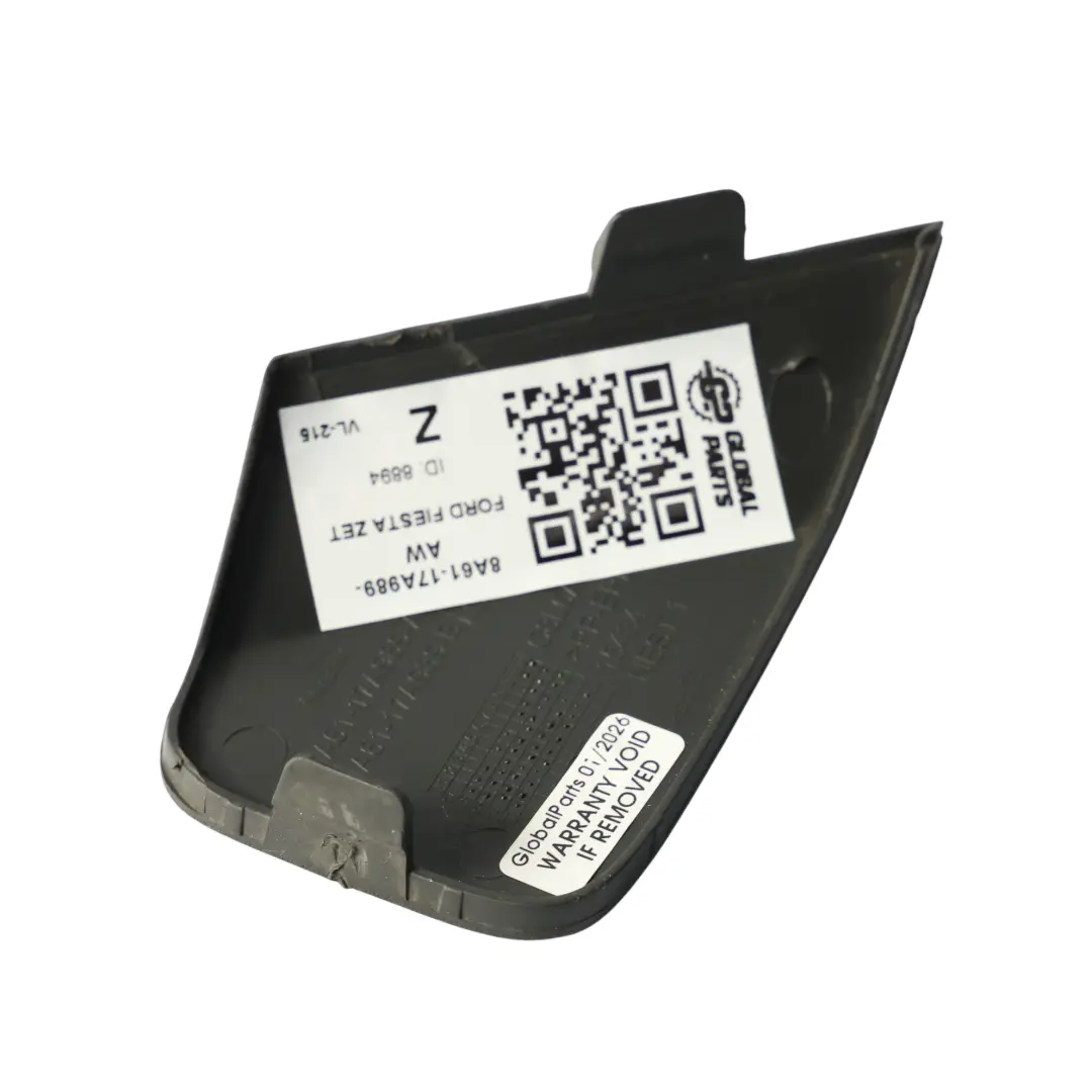 Parachoques Delantero Ojo De Remolque Tapa Negro 8A61-17A989-A para Ford Fiesta Mk7 con número de pieza 8A61-17A989-AW Ford Fiesta Mk7 Parachoques Delantero Ojo De Remolque Tapa Negro 8A61-17A989-A - SKU 1532222 - Número de pieza 8A61-17A989-AW