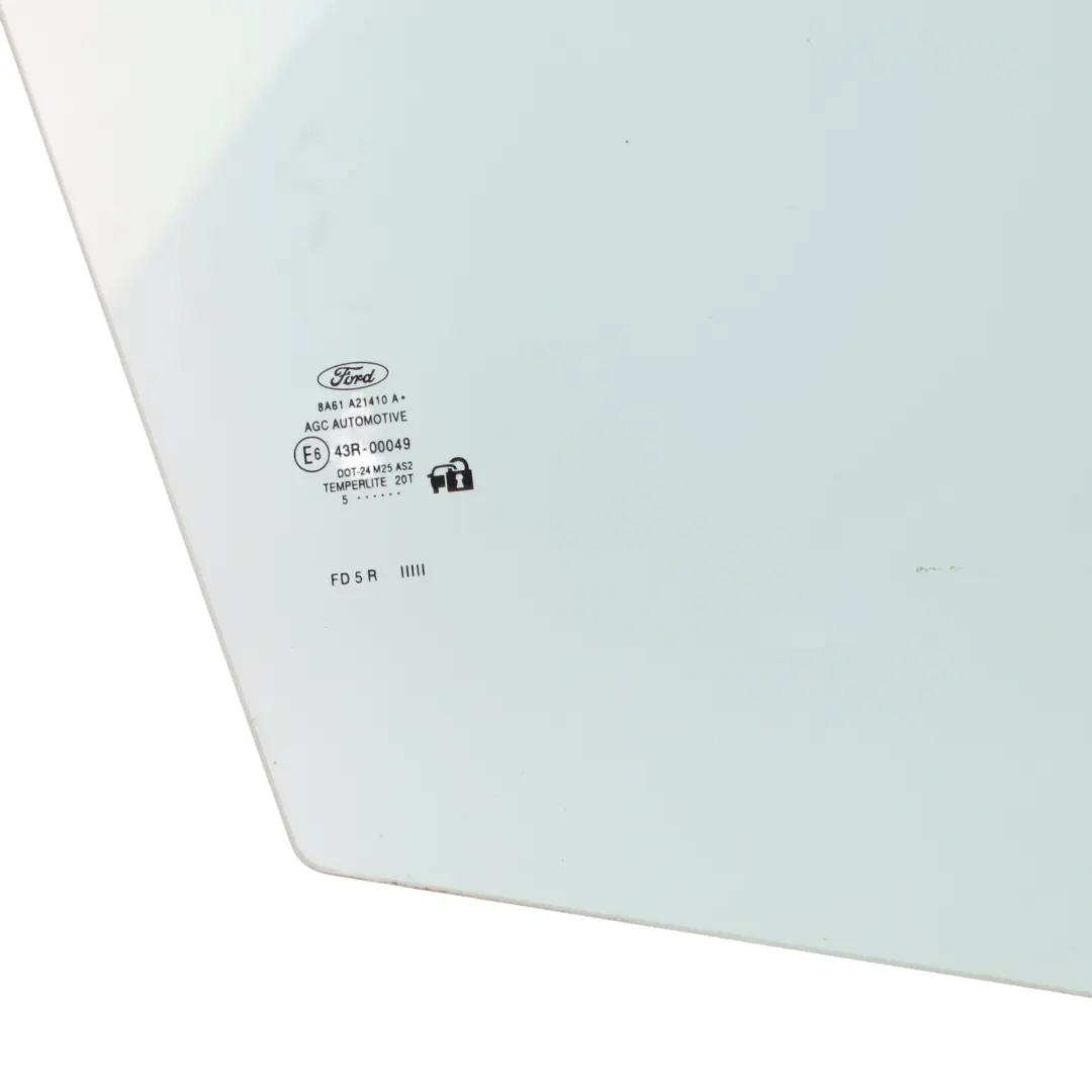 Ford Fiesta Mk7 Front Door Window Glass Glazing AS2 Right O/S - SKU 8A61-A21410-A - Part number 8A61-A21410-A