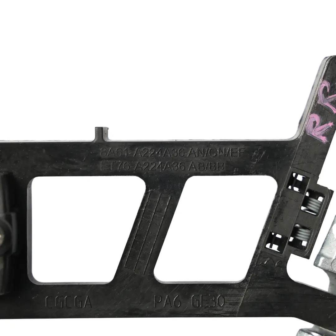 Door Handle Carrier Bracket Base Rear Right O/S to Ford Fiesta Mk7 with Part number 8A61-A224A36-EF Ford Fiesta Mk7 Door Handle Carrier Bracket Base Rear Right O/S - SKU 8A61-A224A36-EF - Part number 8A61-A224A36-EF