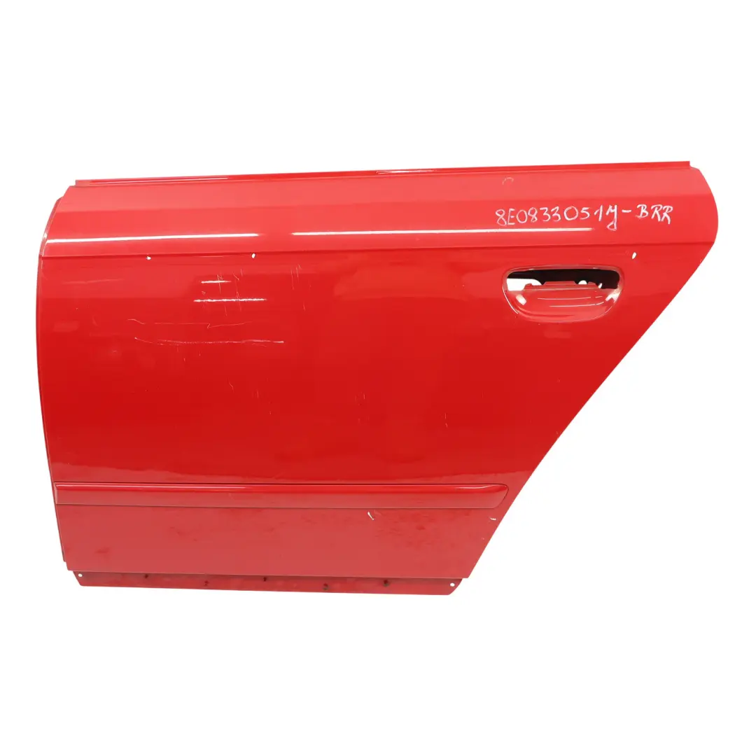 Porta Posteriore Sinistra Brilliant Red Rosso - Y3J per Audi A4 B7 Avant con numero di parte 8E0833051J Audi A4 B7 Avant Porta Posteriore Sinistra Brilliant Red Rosso - Y3J - SKU 8E0833051J-BRR - Numero di parte 8E0833051J