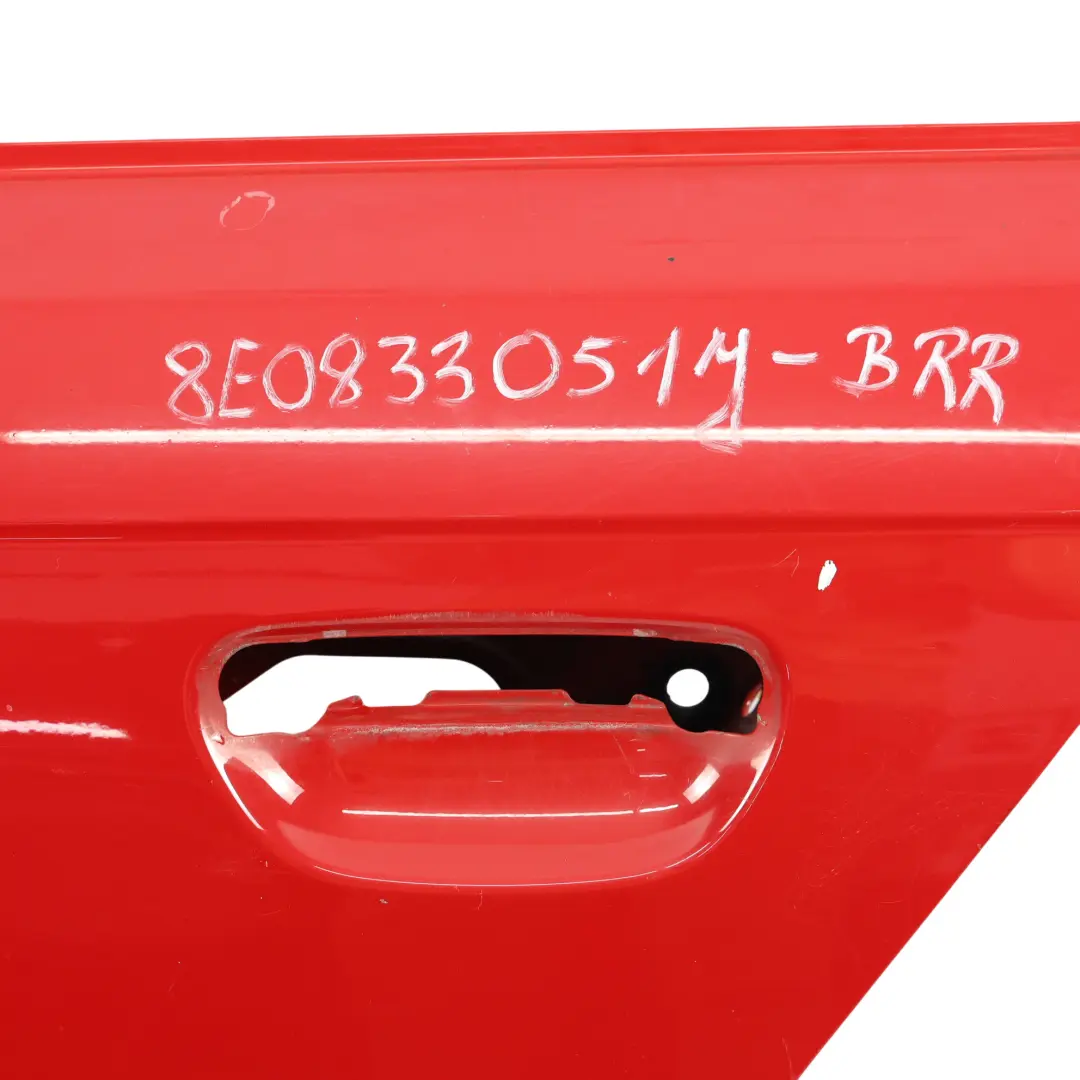 Porta Posteriore Sinistra Brilliant Red Rosso - Y3J per Audi A4 B7 Avant con numero di parte 8E0833051J Audi A4 B7 Avant Porta Posteriore Sinistra Brilliant Red Rosso - Y3J - SKU 8E0833051J-BRR - Numero di parte 8E0833051J