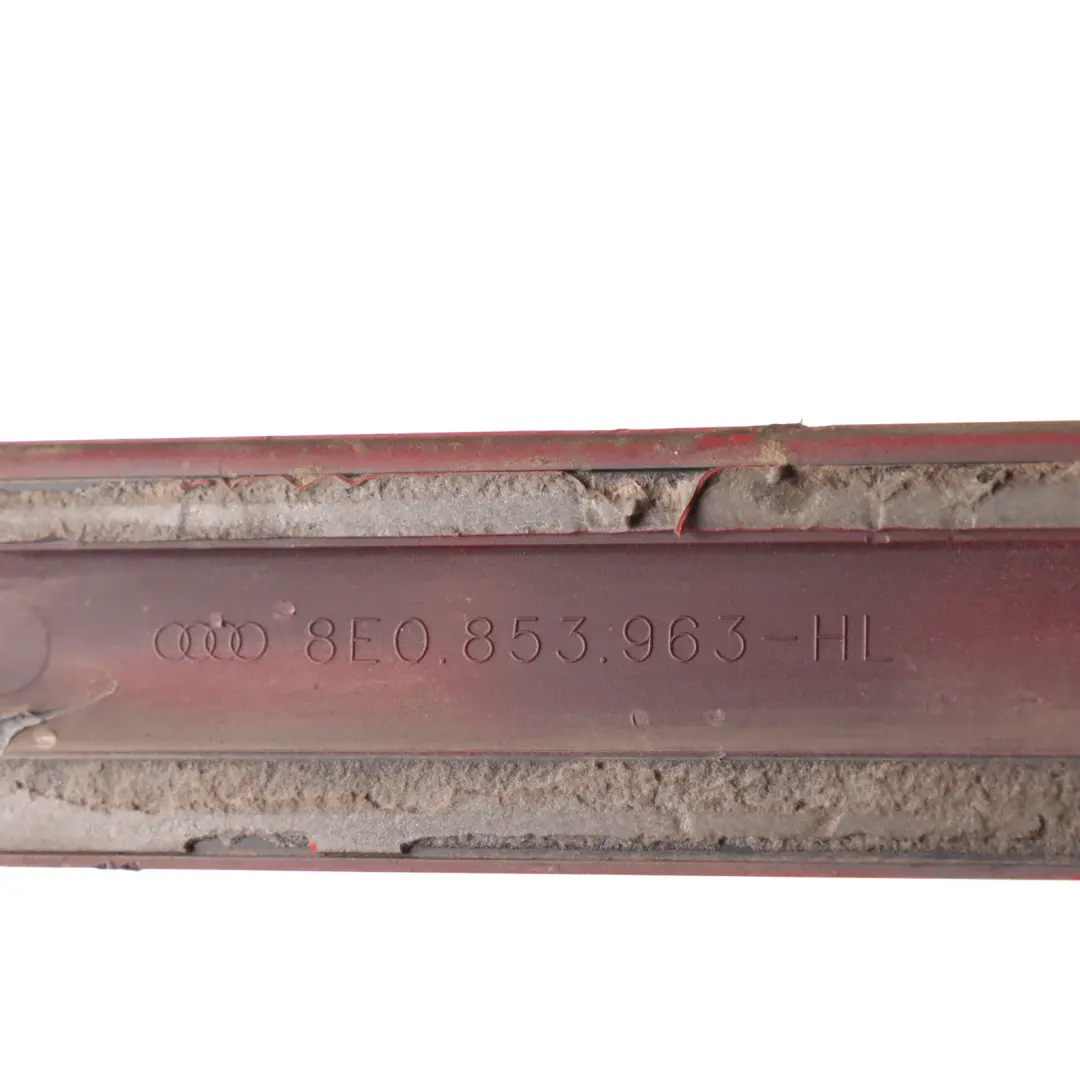 Seat Exeo Audi A4 Door Strip Cover Emotion Red - S3H Rear Left N/S 8E0853963 - SKU 8E0853963-EMR - Part number 8E0853963-EMR