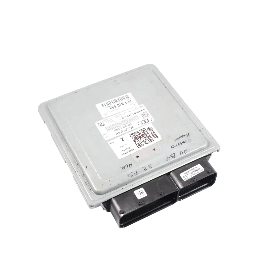 Audi A4 B7 3.2 FSI Quattro AUK 255HP Motor Steuer Gerät ECU Manuelles - SKU 8E0907559H - Teilenummer 8E0907559H