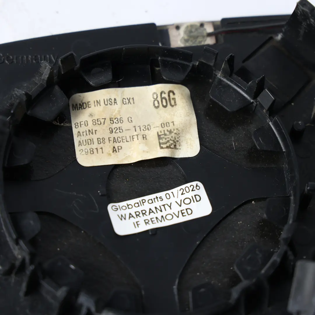 Audi A4 S4 B8 A5 S5 8T Außen Spiegel Glaseinsatz Rechts Abblendung - SKU 8F0857536G-1 - Teilenummer 8F0857536G