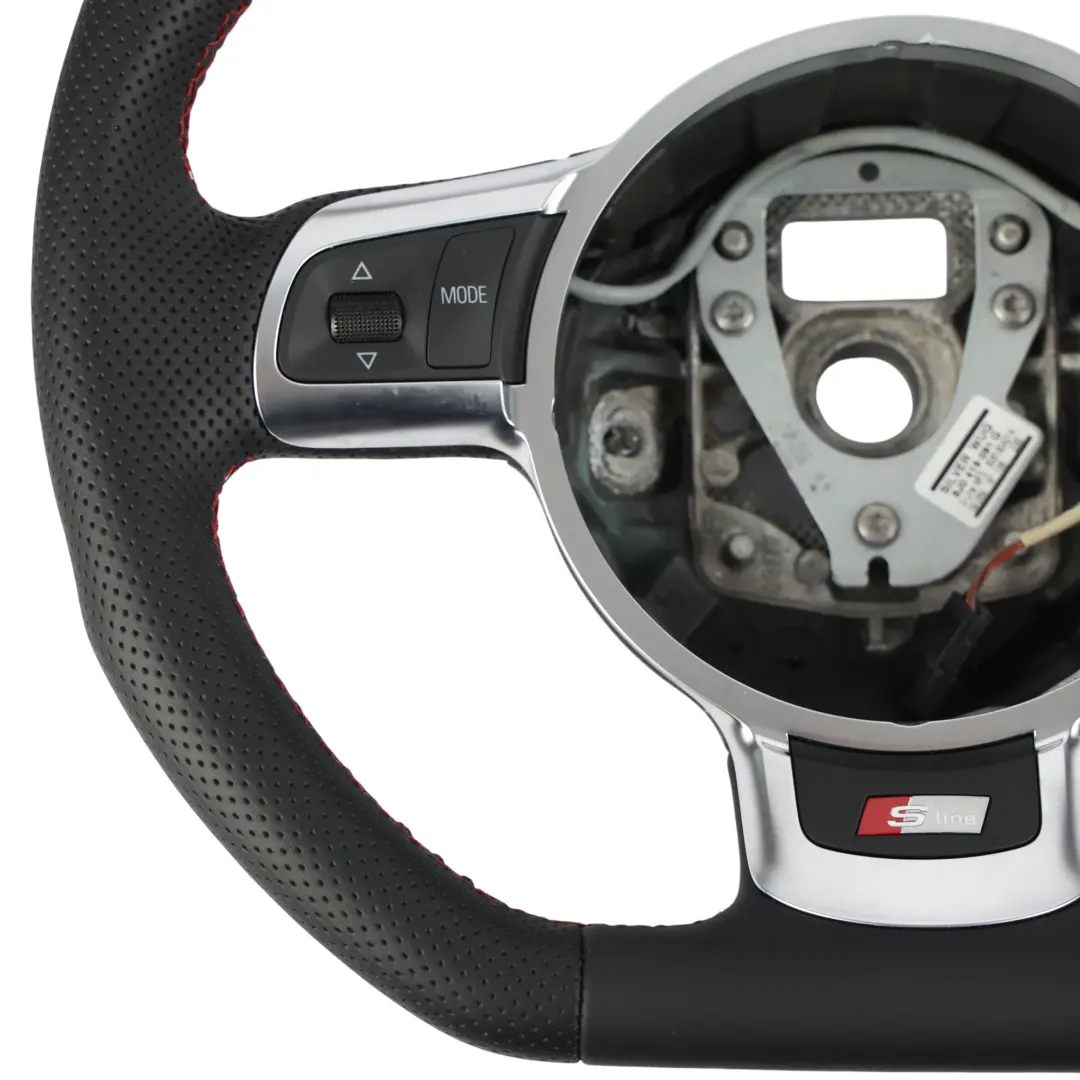 Volant NEUF Cuir Noir Fond Plat pour Audi A3 8P S-Line à propos du numéro de pièce 8J0419091G Audi A3 8P S-Line Volant NEUF Cuir Noir Fond Plat - SKU 8J0419091G-2 - Numéro de pièce 8J0419091G