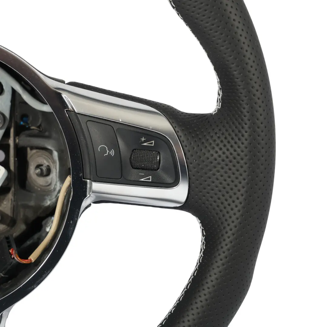 Volant NEUF En Cuir Noir Méplat Coutures Blanches pour Audi A3 8P S-line à propos du numéro de pièce 8J0419091G Audi A3 8P S-line Volant NEUF En Cuir Noir Méplat Coutures Blanches - SKU 8J0419091G-3 - Numéro de pièce 8J0419091G